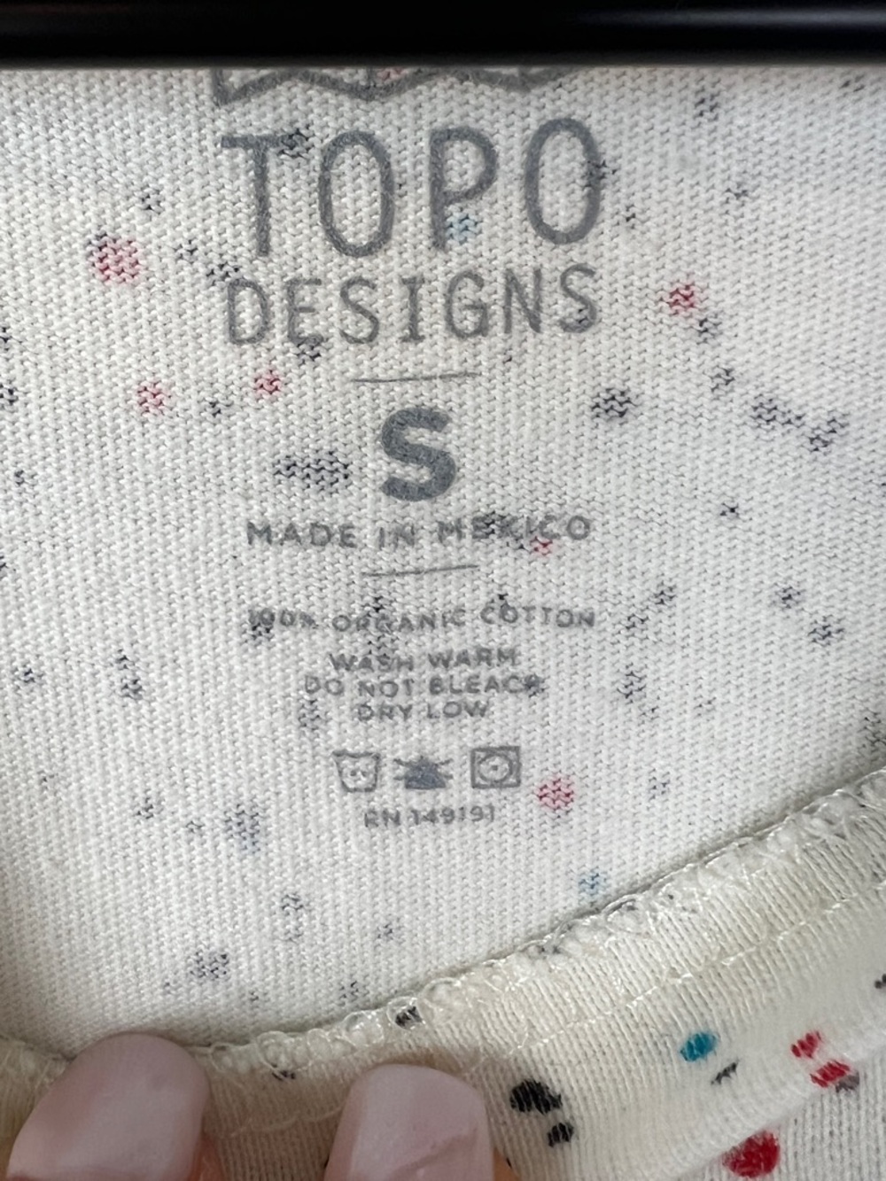 Topo Designs Cosmos Colorful Dot Print Long Sleeve Shirt - Picture 5 of 5